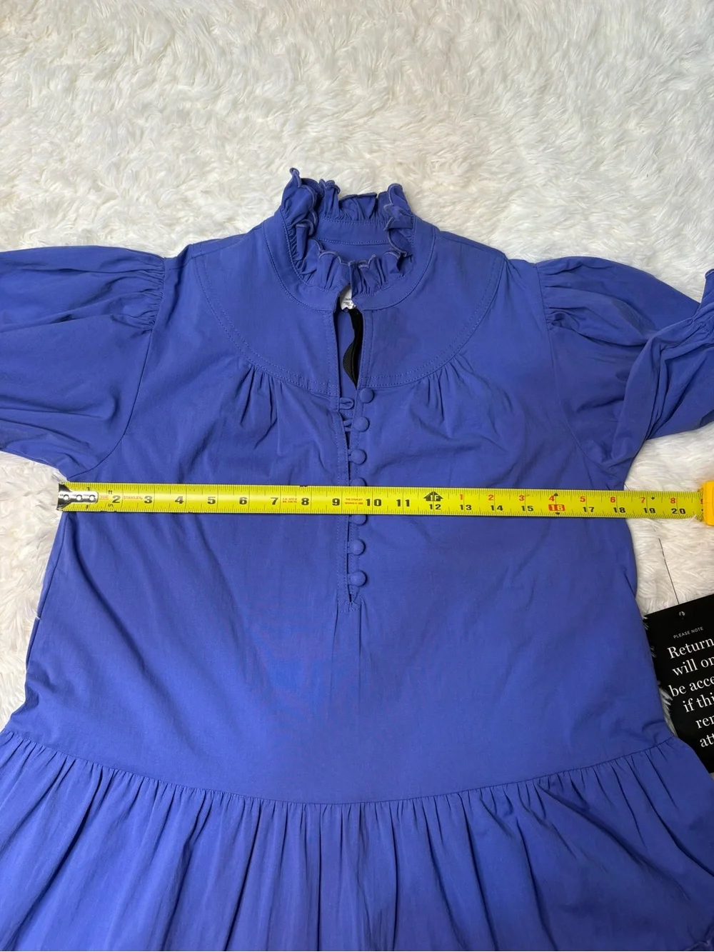 Tuckernuck Pomander Place Azure Blue Selena Mini Dress, NWT size xsmall - Picture 5 of 9